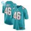 Mens Miami Dolphins John Lovett Nike Aqua Game Player Jersey stylepulseusa 1