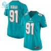 Womens Miami Dolphins Emmanuel Ogbah Nike Aqua Game Jersey stylepulseusa 1