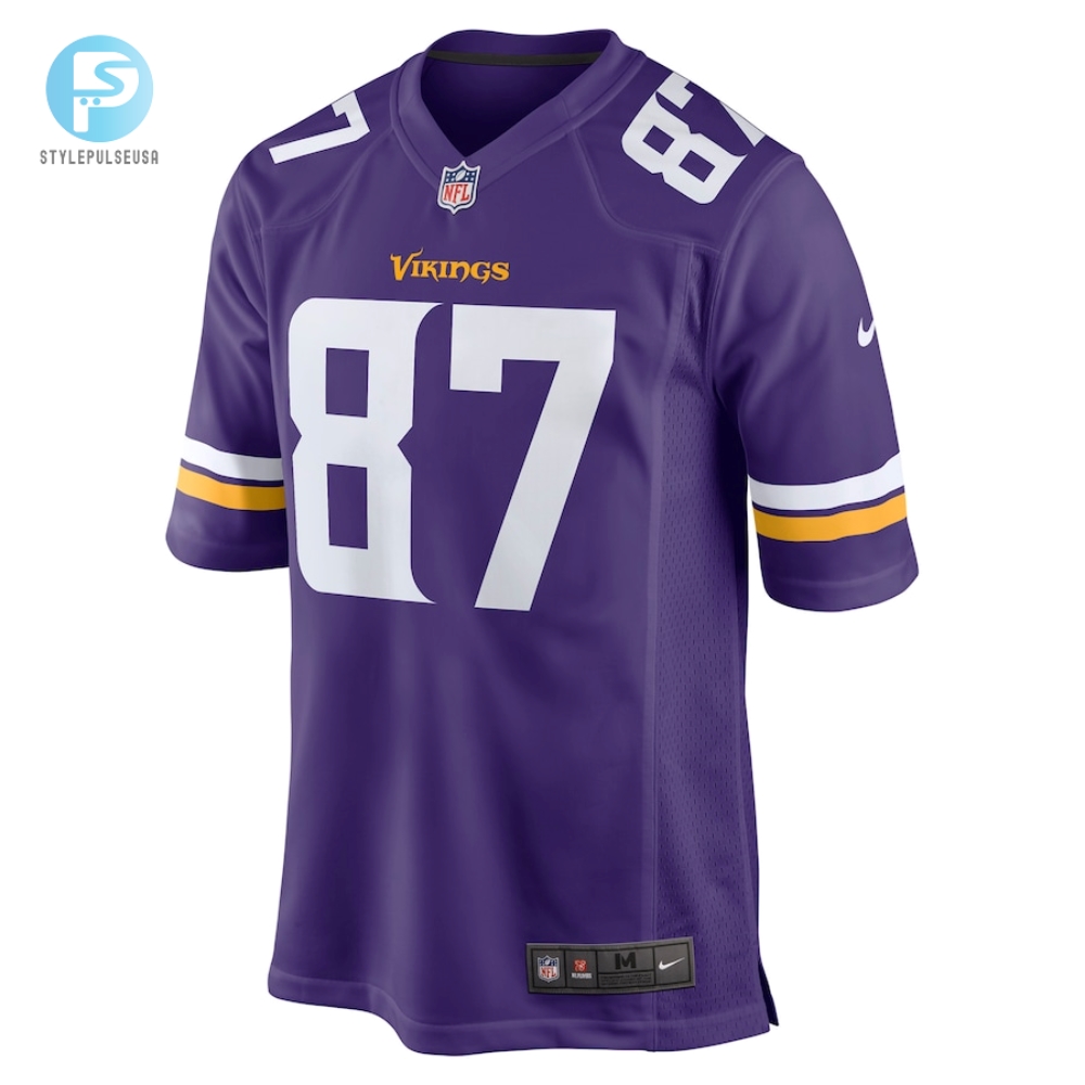 Mens Minnesota Vikings T.J. Hockenson Nike Purple Game Player Jersey 