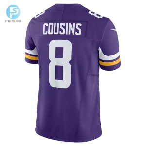 Mens Minnesota Vikings Kirk Cousins Nike Purple Vapor F.U.S.E. Limited Jersey stylepulseusa 1 2