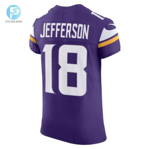 Mens Minnesota Vikings Justin Jefferson Nike Purple Vapor F.U.S.E. Elite Jersey stylepulseusa 1 2