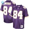 Mens Minnesota Vikings 1998 Randy Moss Mitchell Ness Purple Authentic Throwback Retired Player Jersey stylepulseusa 1