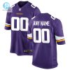 Mens Minnesota Vikings Nike Purple Custom Game Jersey stylepulseusa 1