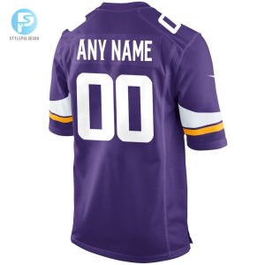 Mens Minnesota Vikings Nike Purple Custom Game Jersey stylepulseusa 1 2