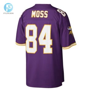 Mens Minnesota Vikings Randy Moss Mitchell Ness Purple Big Tall 1998 Retired Player Replica Jersey stylepulseusa 1 2