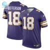 Mens Minnesota Vikings Justin Jefferson Nike Purple Classic Legend Player Jersey stylepulseusa 1