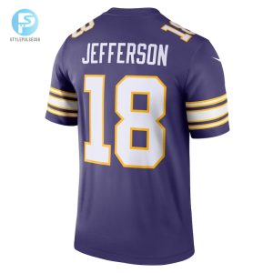 Mens Minnesota Vikings Justin Jefferson Nike Purple Classic Legend Player Jersey stylepulseusa 1 2