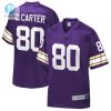 Mens Minnesota Vikings Chris Carter Nfl Pro Line Purple Retired Player Replica Jersey stylepulseusa 1