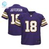 Preschool Minnesota Vikings Justin Jefferson Nike Purple Alternate Game Jersey stylepulseusa 1