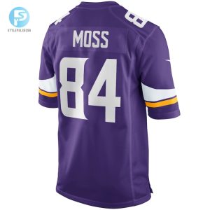 Mens Minnesota Vikings Randy Moss Nike Purple Game Retired Player Jersey stylepulseusa 1 2