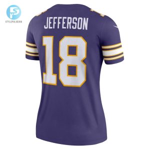 Womens Minnesota Vikings Justin Jefferson Nike Purple Alternate Legend Jersey stylepulseusa 1 2