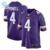 Mens Minnesota Vikings Brandon Powell Nike Purple Game Jersey stylepulseusa 1