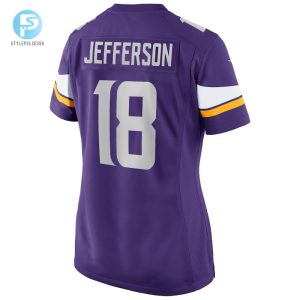 Womens Minnesota Vikings Justin Jefferson Nike Purple Game Jersey stylepulseusa 1 2