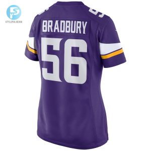 Womens Minnesota Vikings Garrett Bradbury Nike Purple Game Jersey stylepulseusa 1 2