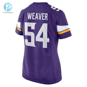 Womens Minnesota Vikings Curtis Weaver Nike Purple Home Game Jersey stylepulseusa 1 2