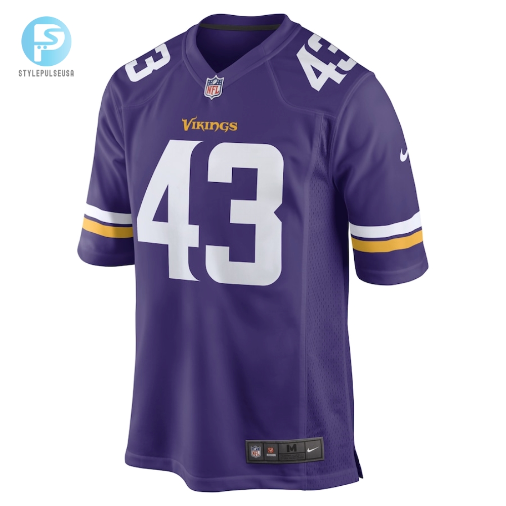 Mens Minnesota Vikings Luiji Vilain Nike Purple Game Player Jersey 