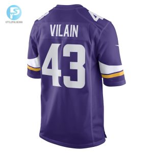 Mens Minnesota Vikings Luiji Vilain Nike Purple Game Player Jersey stylepulseusa 1 2