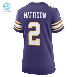 Womens Minnesota Vikings Alexander Mattison Nike Purple Classic Player Game Jersey stylepulseusa 1 2