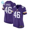 Womens Minnesota Vikings Aaron Dykes Nike Purple Team Game Jersey stylepulseusa 1