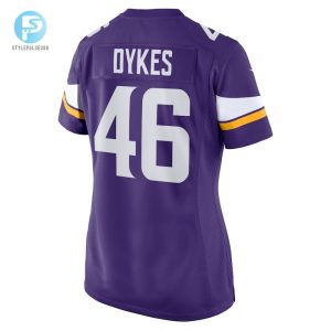 Womens Minnesota Vikings Aaron Dykes Nike Purple Team Game Jersey stylepulseusa 1 2