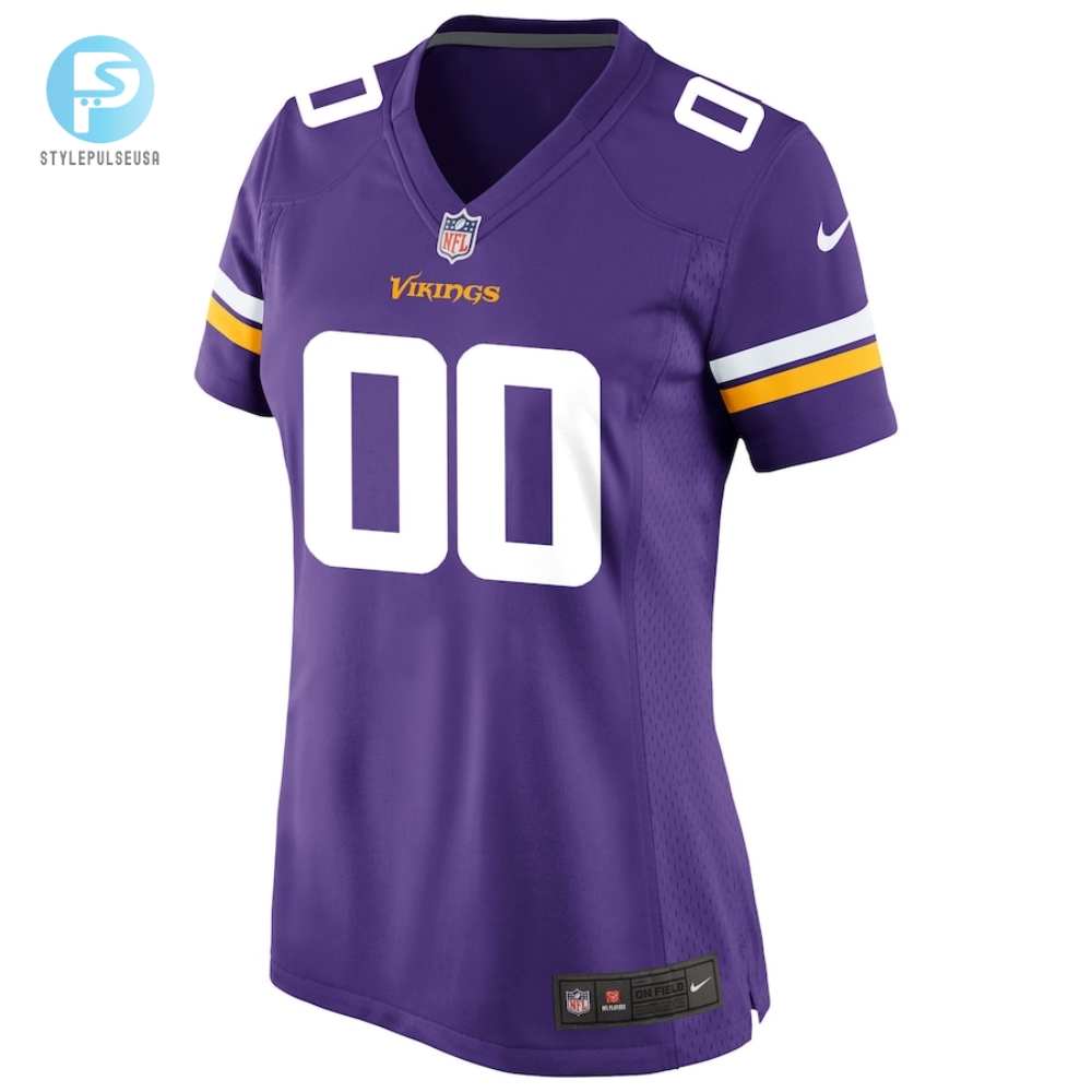 Womens Nike Purple Minnesota Vikings Custom Game Jersey 