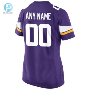 Womens Nike Purple Minnesota Vikings Custom Game Jersey stylepulseusa 1 2