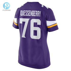 Womens Minnesota Vikings David Quessenberry Nike Purple Team Game Jersey stylepulseusa 1 5