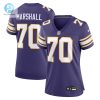 Womens Minnesota Vikings Jim Marshall Nike Purple Classic Retired Player Jersey stylepulseusa 1