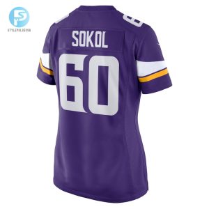 Womens Minnesota Vikings Josh Sokol Nike Purple Home Game Player Jersey stylepulseusa 1 2