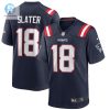 Mens New England Patriots Matthew Slater Nike Navy Game Player Jersey stylepulseusa 1
