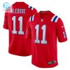 Mens New England Patriots Drew Bledsoe Nike Red Retired Player Alternate Game Jersey stylepulseusa 1