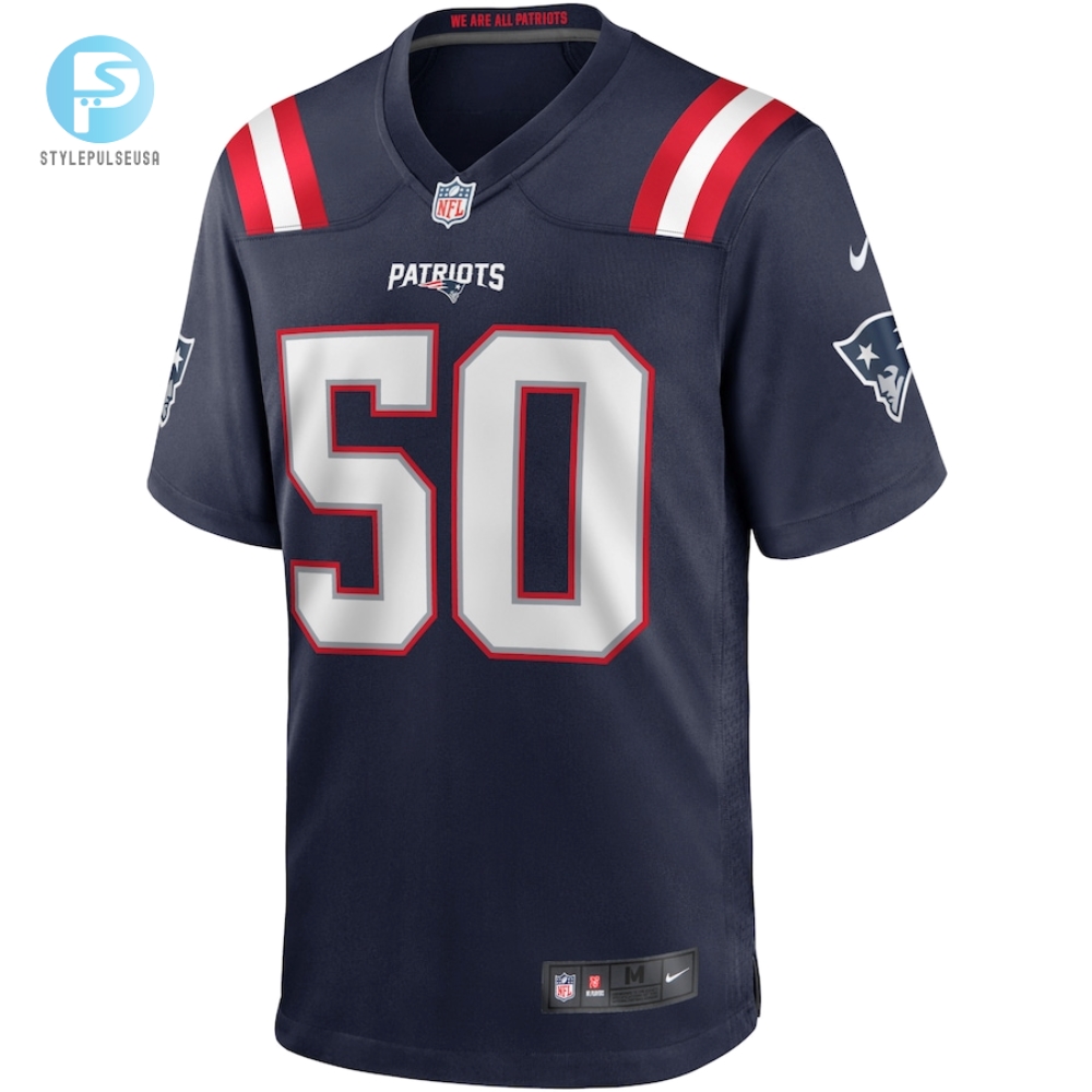 Mens New England Patriots Chase Winovich Nike Navy Game Player Jersey 