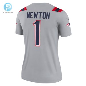 Womens New England Patriots Cam Newton Nike Gray Inverted Legend Jersey stylepulseusa 1 2