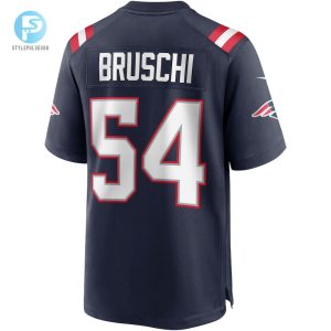 Mens New England Patriots Tedy Bruschi Nike Navy Game Retired Player Jersey stylepulseusa 1 2