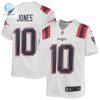 Youth New England Patriots Mac Jones Nike White Game Jersey stylepulseusa 1