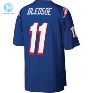 Mens New England Patriots Drew Bledsoe Mitchell Ness Royal Legacy Replica Jersey stylepulseusa 1 2