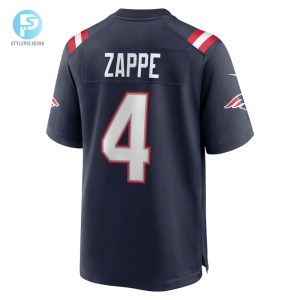 Mens New England Patriots Bailey Zappe Nike Navy Game Player Jersey stylepulseusa 1 2