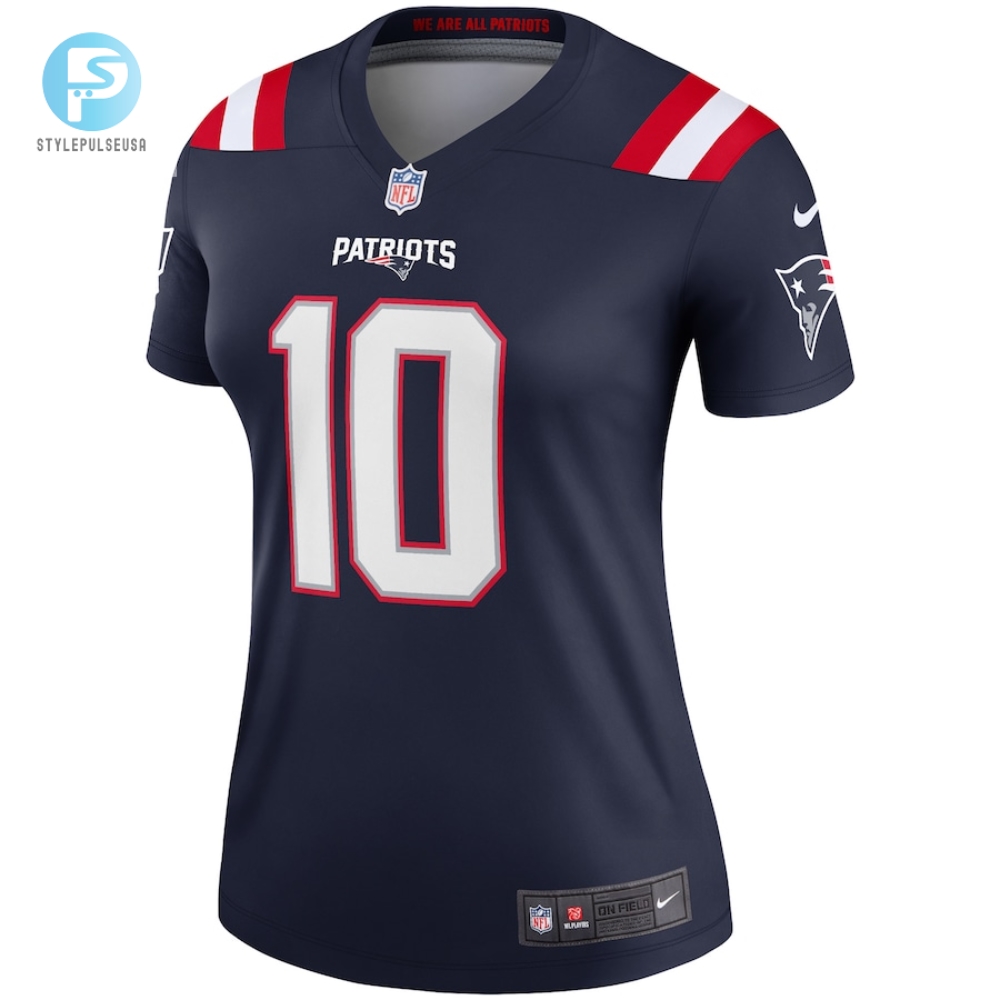 Womens New England Patriots Mac Jones Nike Navy Legend Jersey 