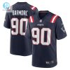 Mens New England Patriots Christian Barmore Nike Navy Player Game Jersey stylepulseusa 1