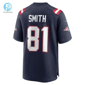 Mens New England Patriots Jonnu Smith Nike Navy Game Jersey stylepulseusa 1 2