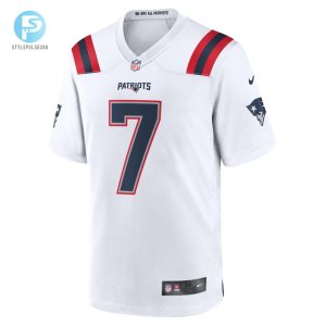 Mens New England Patriots Juju Smithschuster Nike White Game Player Jersey stylepulseusa 1 1