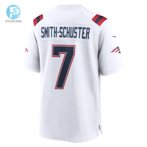 Mens New England Patriots Juju Smithschuster Nike White Game Player Jersey stylepulseusa 1 2