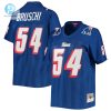 Womens New England Patriots Tedy Bruschi Mitchell Ness Royal Legacy Replica Player Jersey stylepulseusa 1