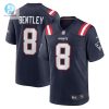 Mens New England Patriots Jawhaun Bentley Nike Navy Game Player Jersey stylepulseusa 1