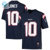 Youth New England Patriots Mac Jones Navy Replica Player Jersey stylepulseusa 1