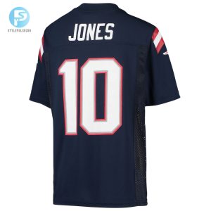 Youth New England Patriots Mac Jones Navy Replica Player Jersey stylepulseusa 1 2