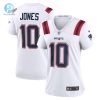 Womens New England Patriots Mac Jones Nike White Player Jersey stylepulseusa 1