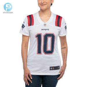 Womens New England Patriots Mac Jones Nike White Player Jersey stylepulseusa 1 3