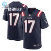 Mens New England Patriots Bryce Baringer Nike Navy Team Game Jersey stylepulseusa 1