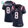 Womens New England Patriots Jawhaun Bentley Nike Navy Game Player Jersey stylepulseusa 1